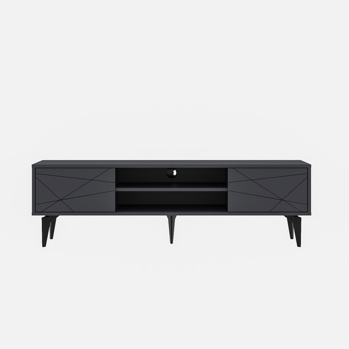 Hanah Home Brendon - Soporte para Televisión Antracita Hanah Home Brendon - Soporte para Televisión Antracita